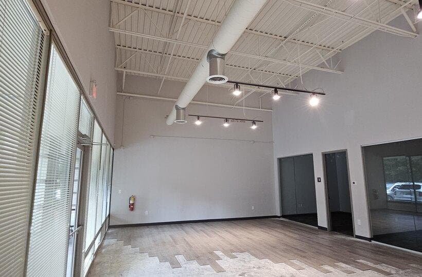 Commercial interior buildout space prepared for renovation