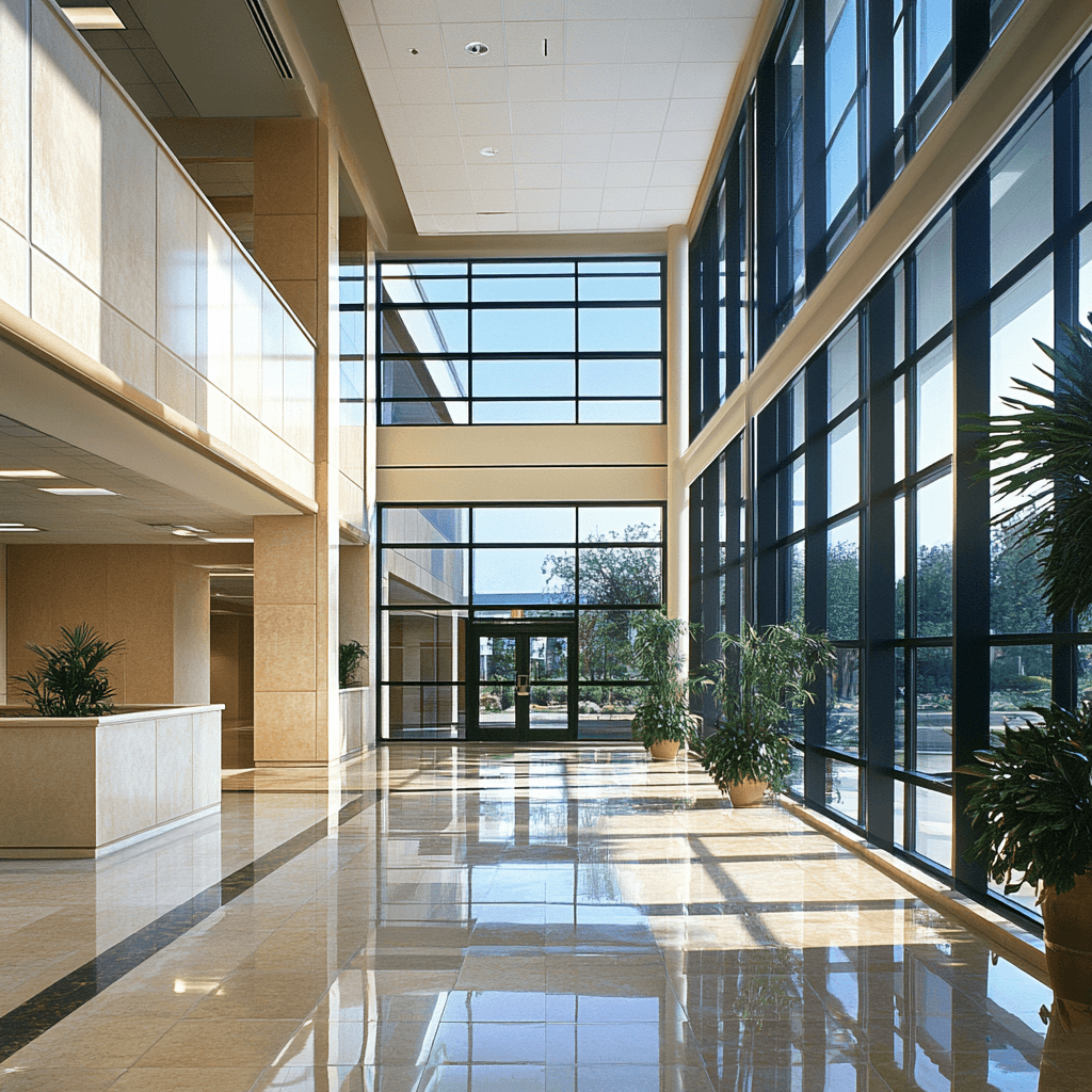 General contractor managing office building construction project